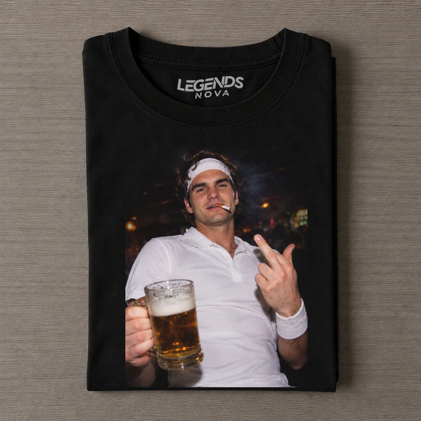 Roger Federer Tennis legend graphic T-shirt