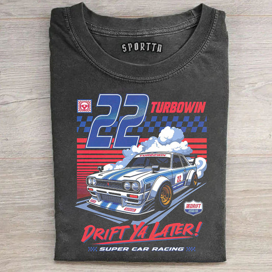 Drift Ya Later JDM Modified Racing Car Vintage Washed Tee