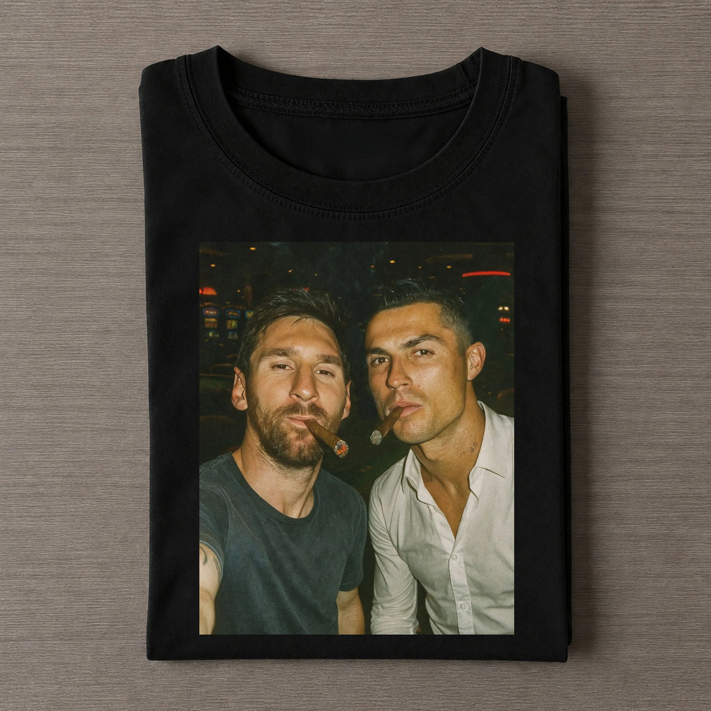 Vintage Messi & Ronaldo GOATs T-Shirt
