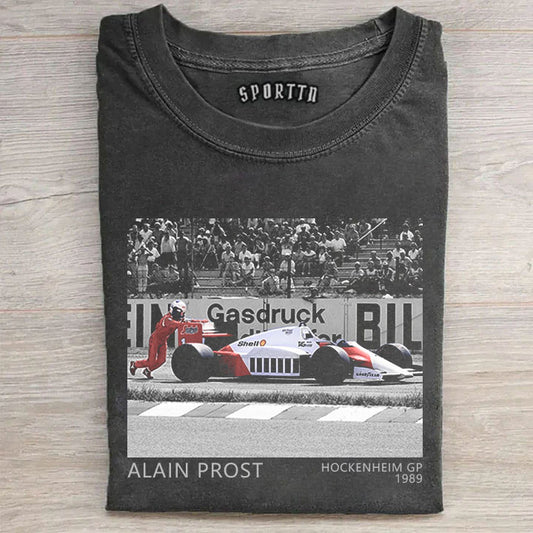 Alain Prost’s Famous Push Legend F1 T-shirt