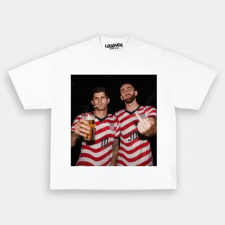 Christian Pulisic & Giovanni Reyna American Soccer Style Tee