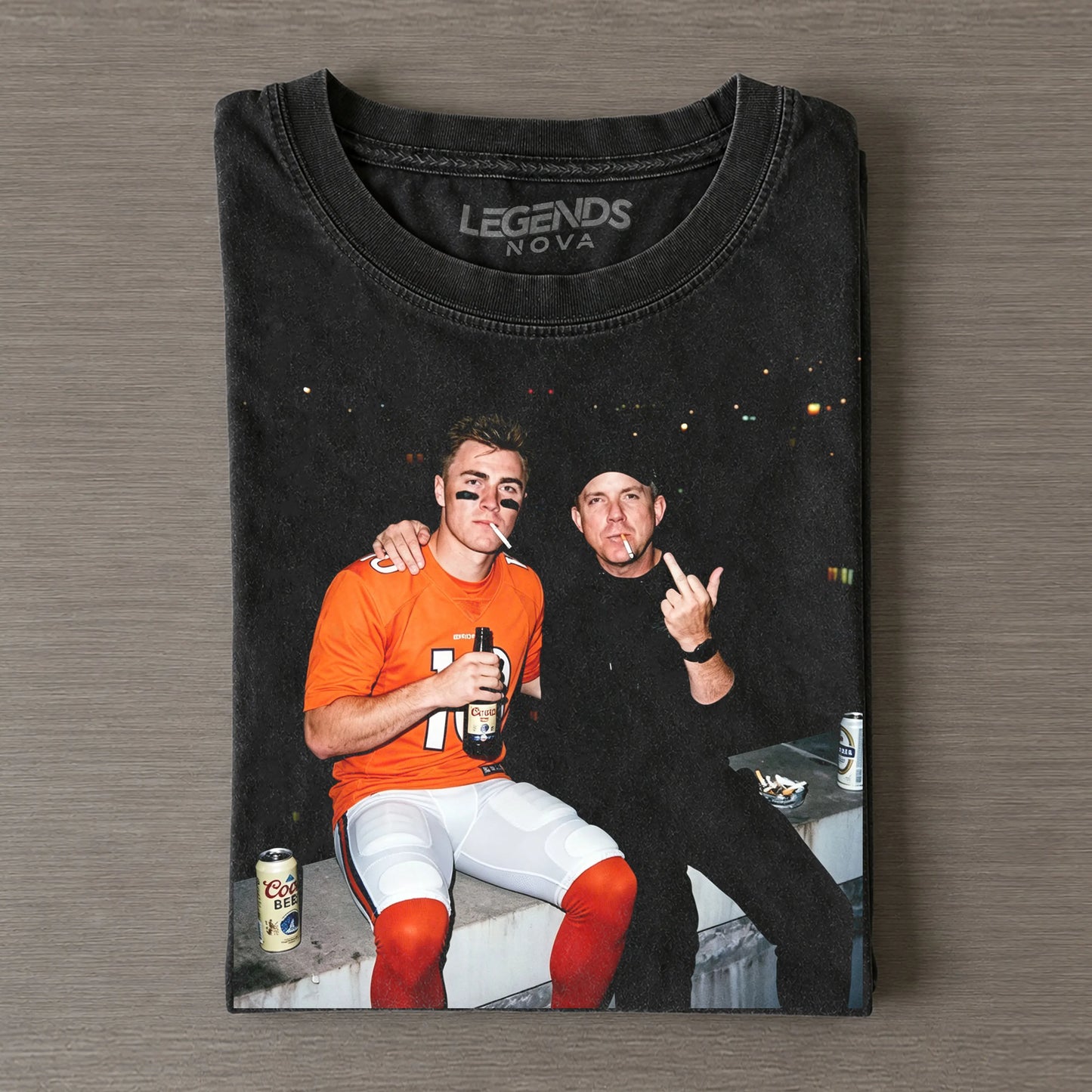 Bo Nix & Sean Payton Football T-shirt