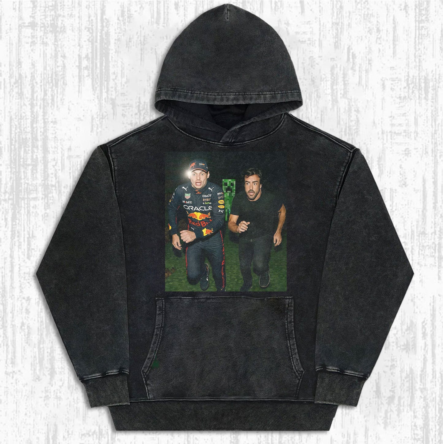 Max Verstappen & Fernando Alonso In Minecraft T-shirt/Sweatshirt/Hoodie