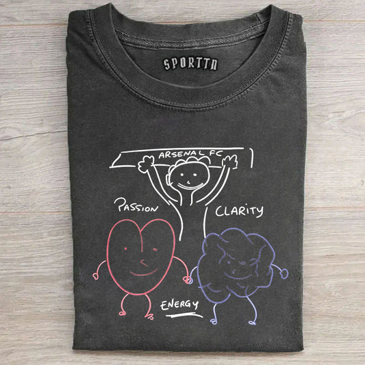 Passion Energy Clarity Arsenal Arteta T-Shirt