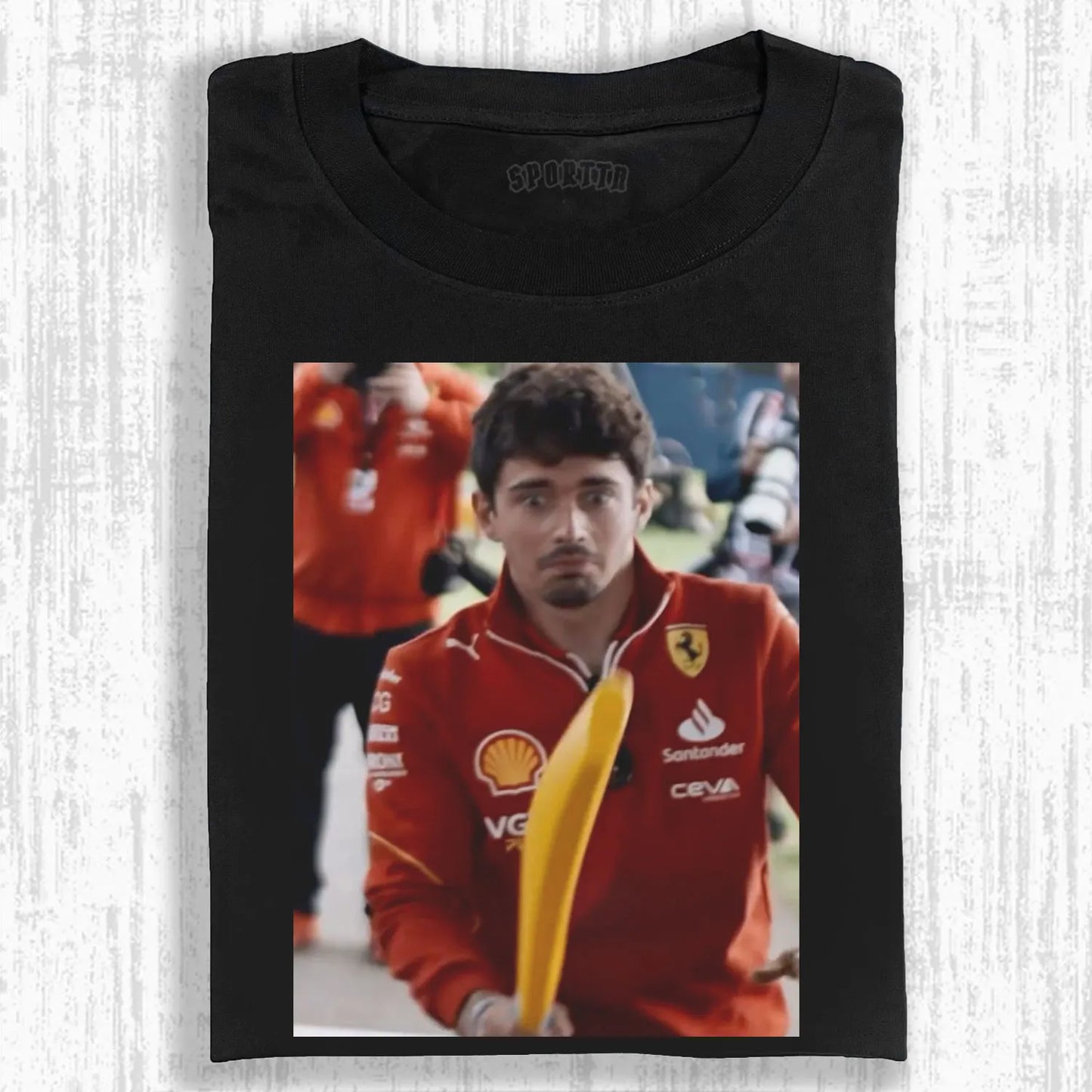 Leclerc's "Banana Tactics": New Weapon in the Paddock Tee