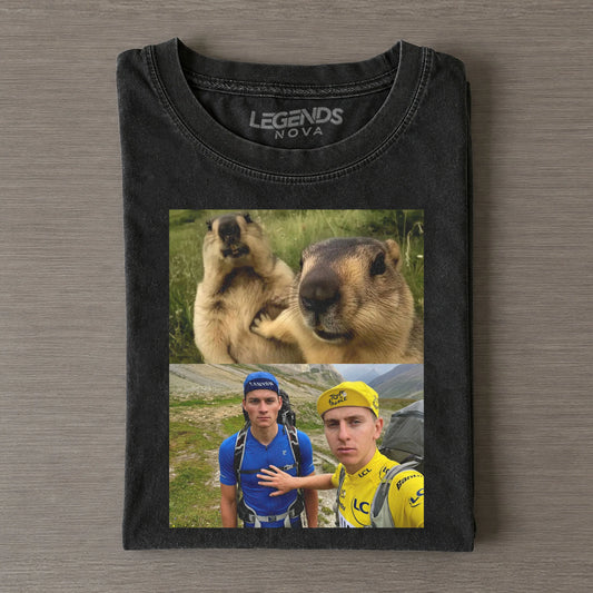 Mathieu van der Poel & Tadej Pogačar Funny 2026 Tee