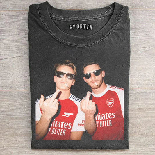 Arsenal-Declan Rice ＆ Martin Ødegaard T-shirt