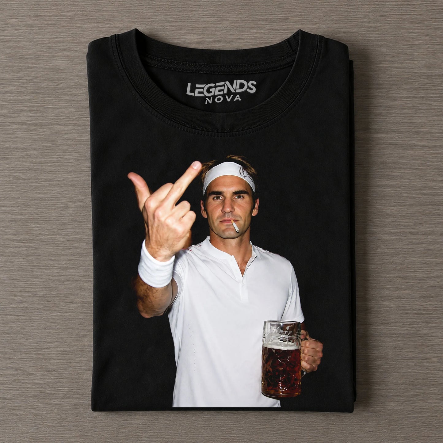 Roger Federer Tennis legend graphic T-shirt