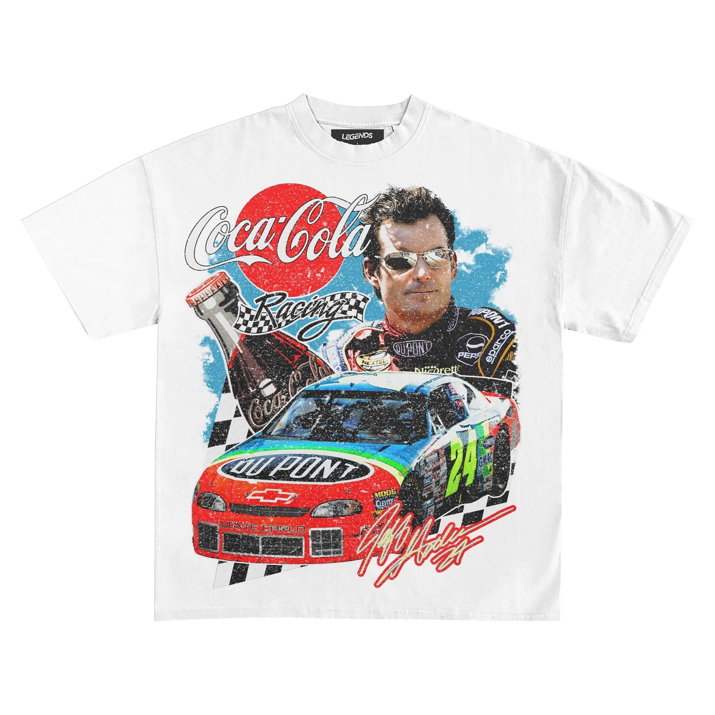JEFF GORDAN COCA-COLA RACING VINTAGE TEE