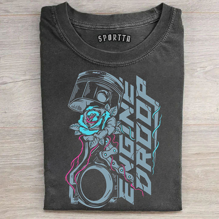 Piston Turbo Rose Mechanical Romance T-Shirt