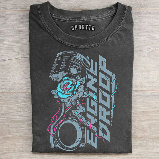Piston Turbo Rose Mechanical Romance T-Shirt