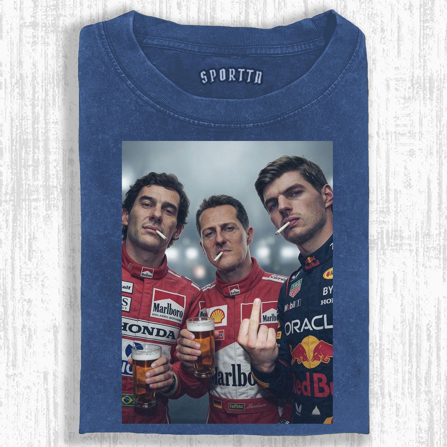 F1 Three Kings Together:Senna & Michael Schumacher & Max Verstappen T-shirt