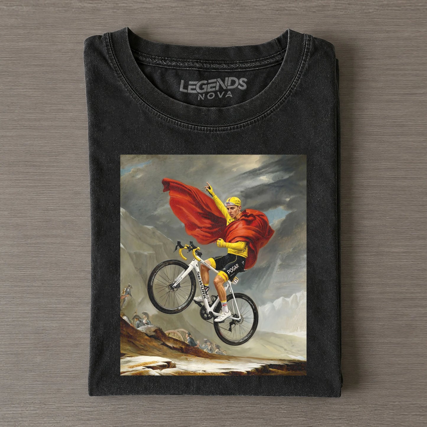 Pogacar Tour de France Alpine Conqueror Funny Vintage T-shirt