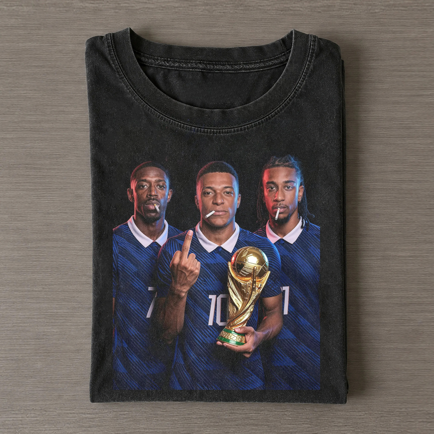 French Football Team Vintage T-shirt