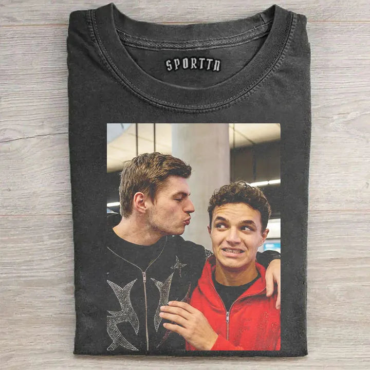 Max Verstappen & Lando Norris Funny F1 Tee