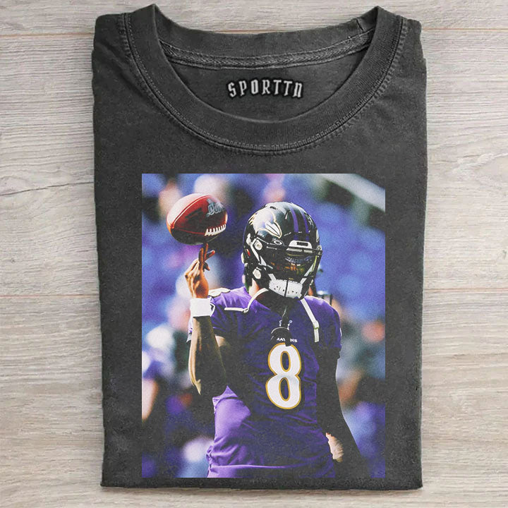 Lamar Jackson #8 Football T-shirt