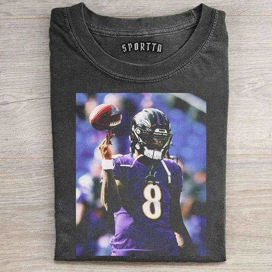 Lamar Jackson #8 Football T-shirt