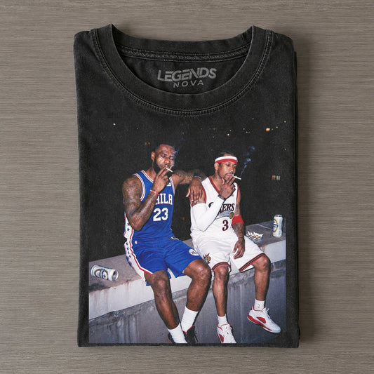 LeBron James & Allen Iverson Funny Tee