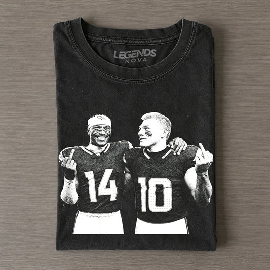 Bo Nix & Courtland Sutton Football T-shirt