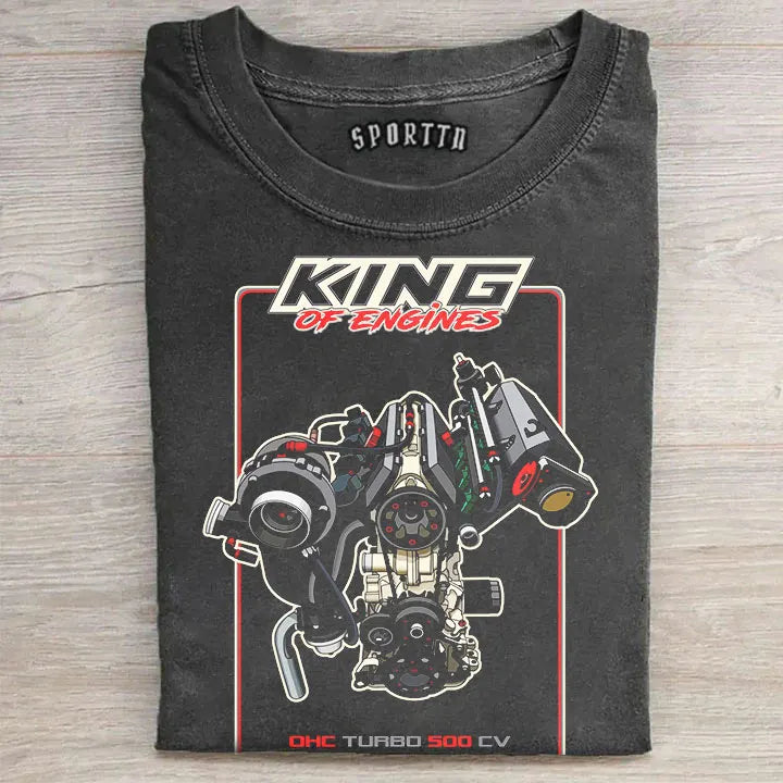 King of Engines OHC Turbo 500 CV Graphic T-Shirt