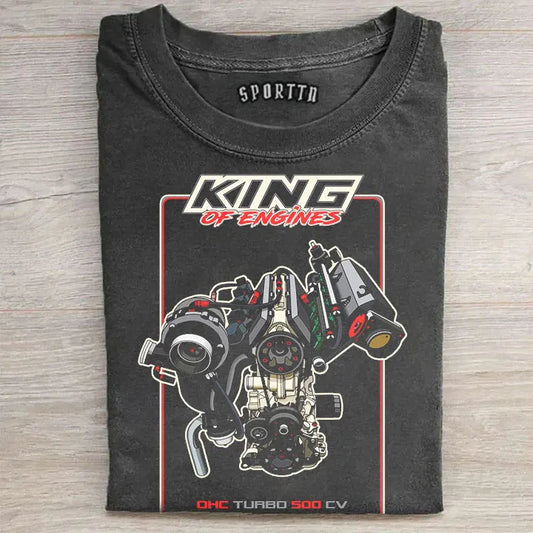 King of Engines OHC Turbo 500 CV Graphic T-Shirt