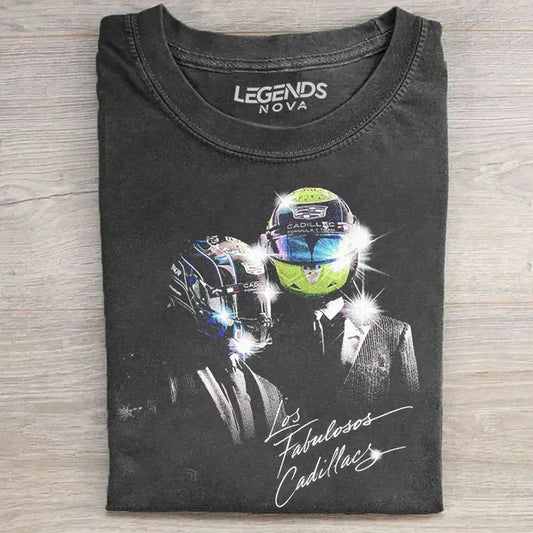 Los Fabulosos Cadillacs F1 :Checo Pérez & Bottas Tee
