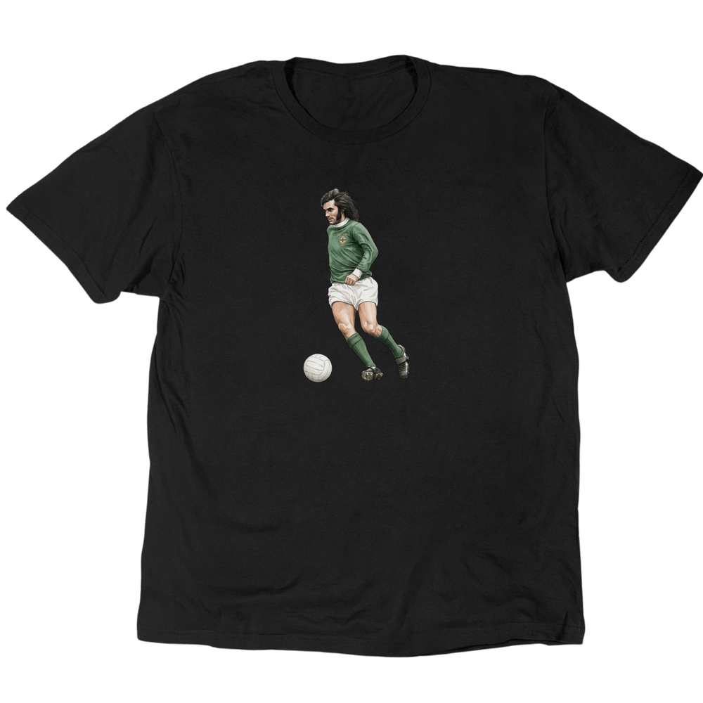 George Best Green And White T-Shirt