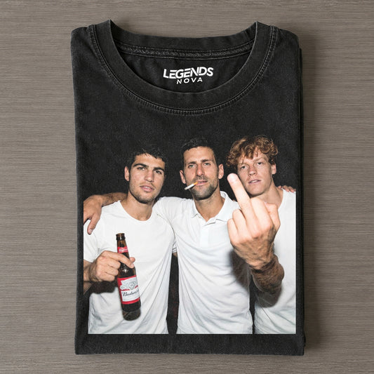 Djokovic & Alcaraz & Sinner 2026 Vintage Tee