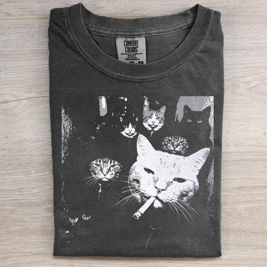 Funny Gangster Cat T-shirt
