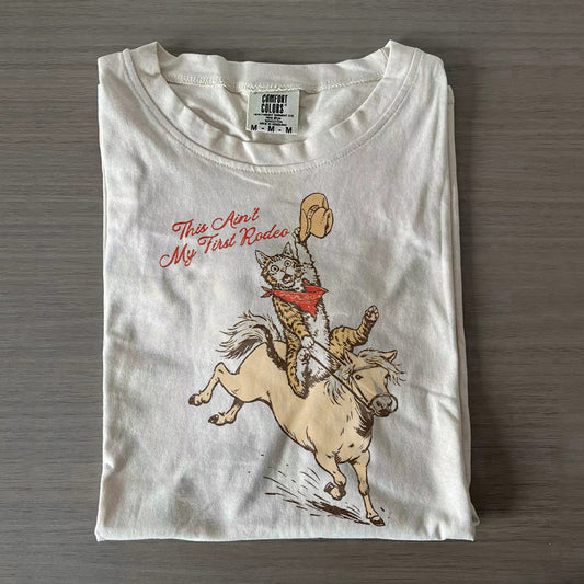 Funny Cowboy Cat T-shirt