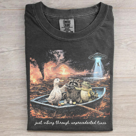 Just Vibing Through Unprecedented Times T-shirt
