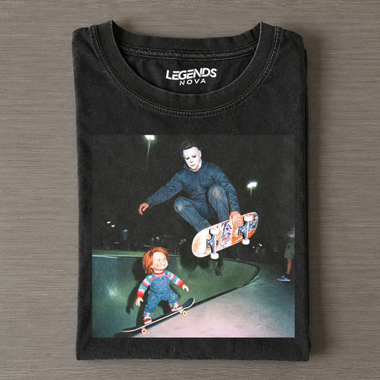 Vintage Halloween Michael Myers & Chucky Tee