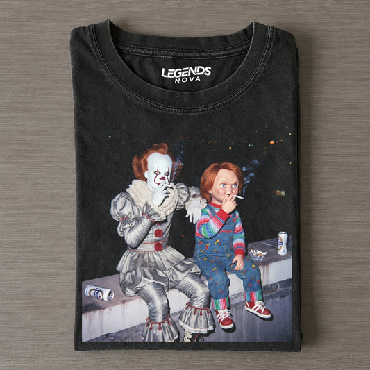 Vintage Halloween Pennywise & Chucky Tee