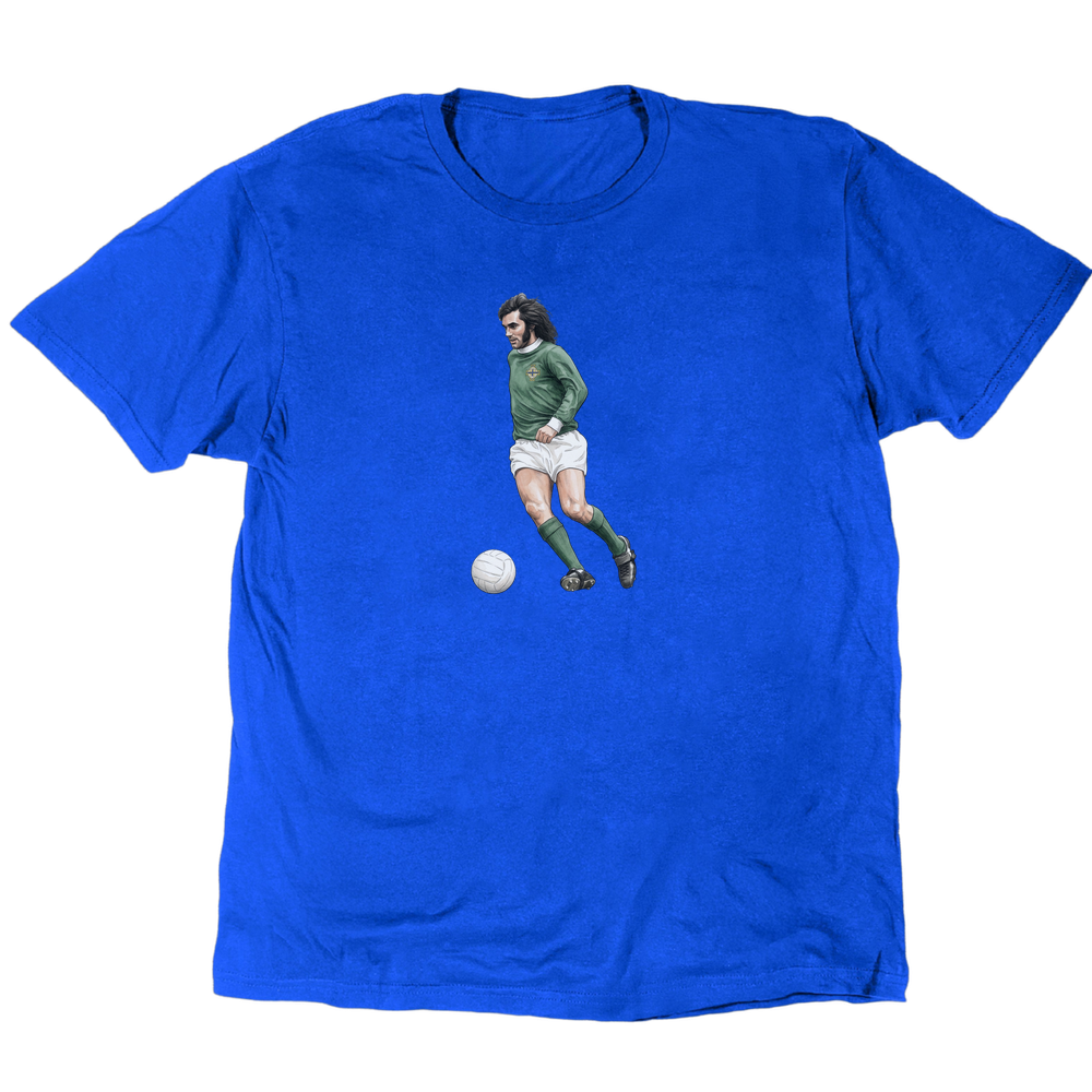 George Best Green And White T-Shirt