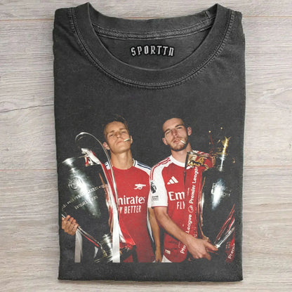 Arsenal-Declan Rice ＆ Martin Odegaard Tee