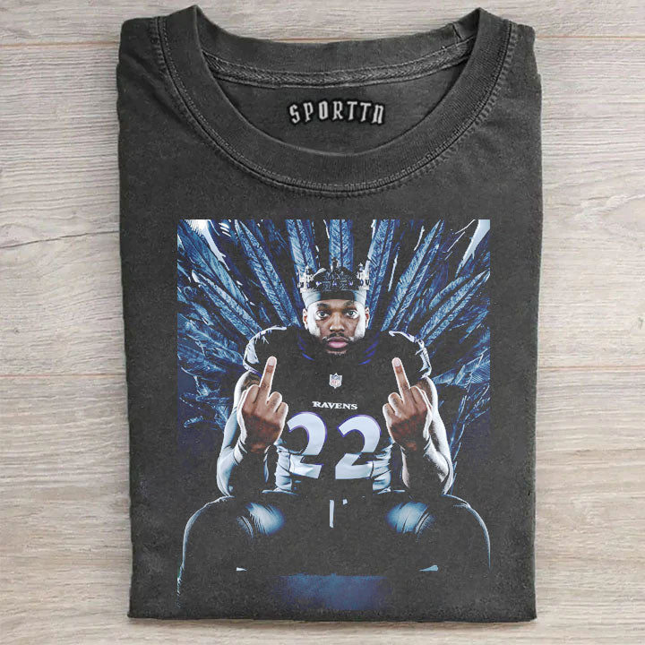 Derrick Henry King Henry Baltimore Ravens #22 T-shirt