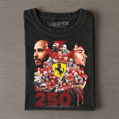 Ferrari 250 Race Wins Legend Drivers Collage Tee