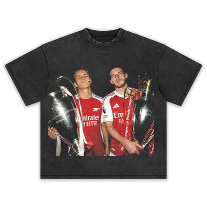 Arsenal-Declan Rice ＆ Martin Odegaard Tee