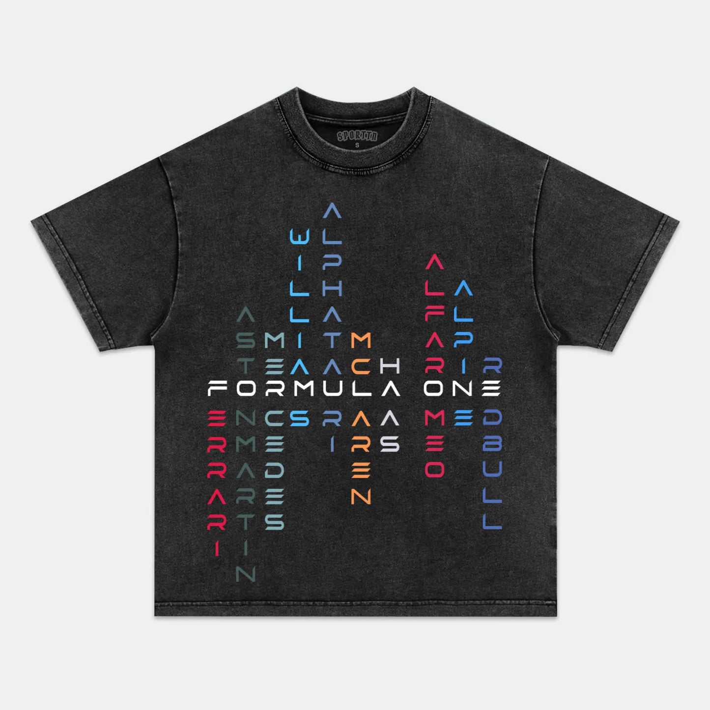F1 Letter Print T-shirt