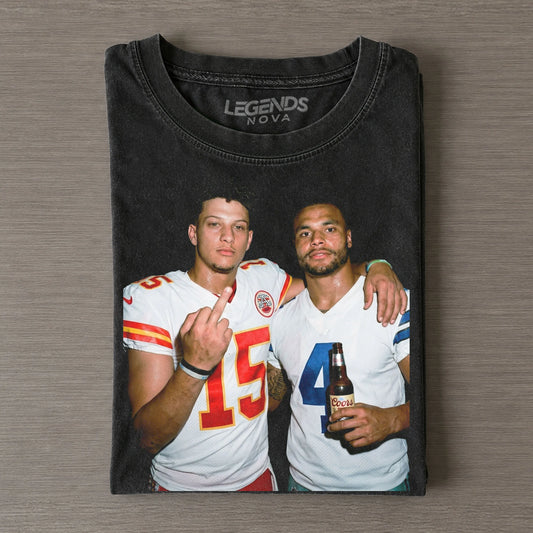 Dak Prescott & Patrick Mahomes Football T-shirt