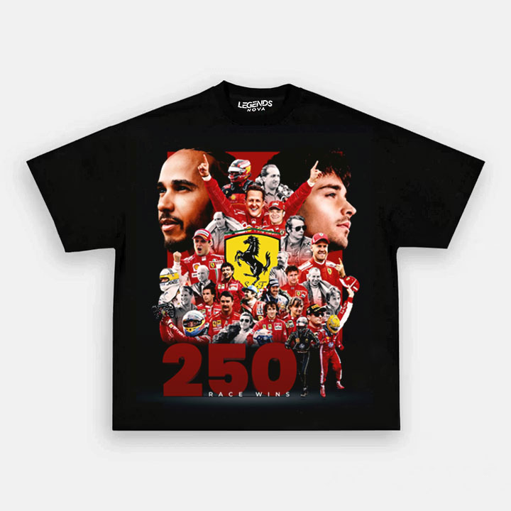 Ferrari 250 Race Wins Legend Drivers Collage Tee