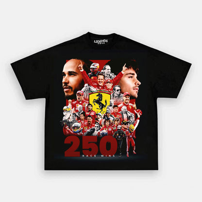 Ferrari 250 Race Wins Legend Drivers Collage Tee
