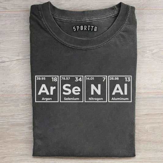 Chemical Ar Se N Al Funny Personalized Design, Periodic Table Style Inspired Graphic Tee