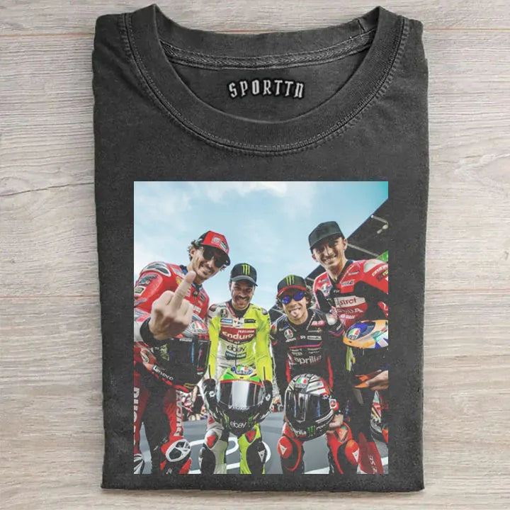 “Big Four”Moto GP Iconic Shot:Francesco "Pecco" Bagnaia & Franco Morbidelli & Marco Bezzecchi & Luca Marini T-shirt