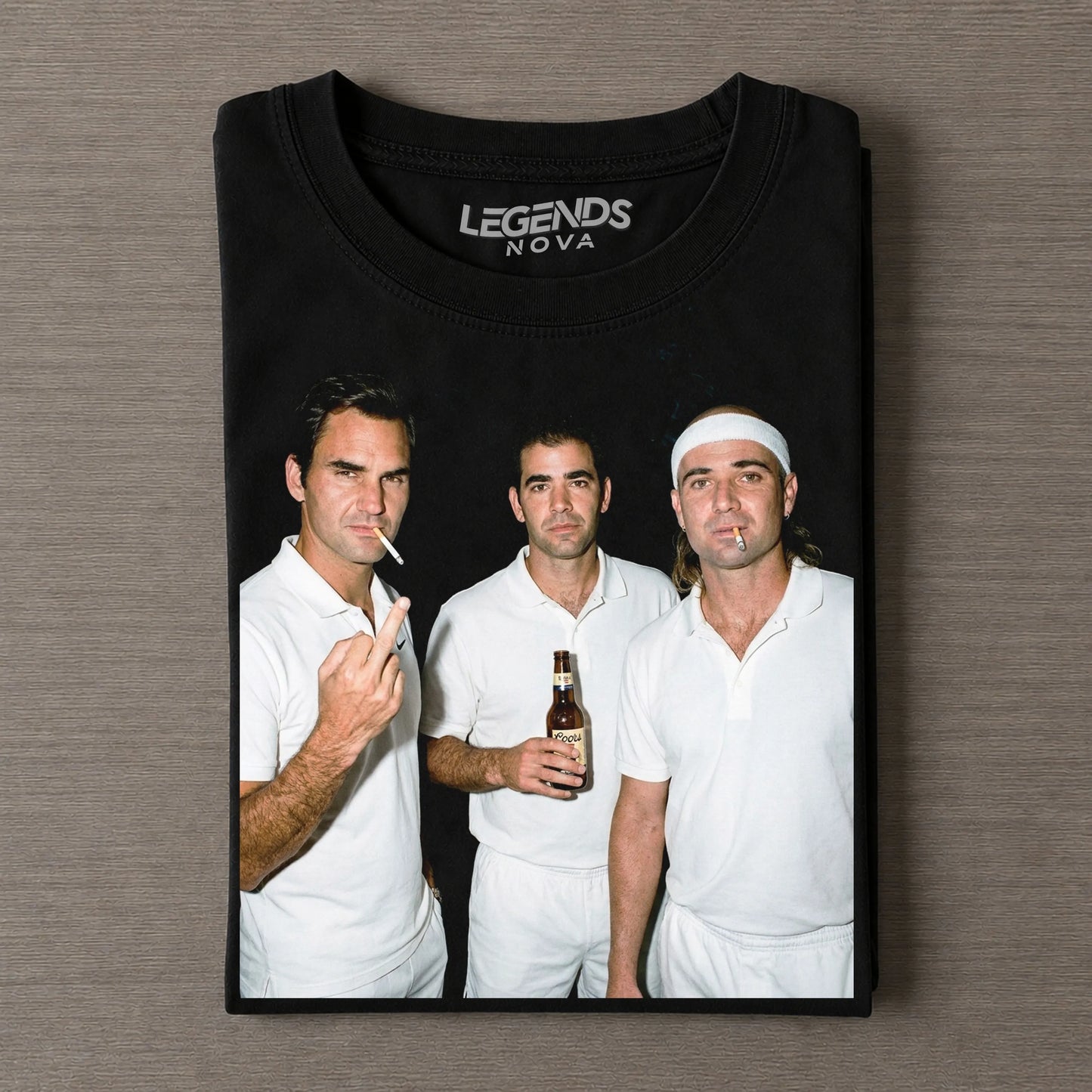 Roger Federer & Pete Sampras & Andre Agassi Tennis Funny T-shirt