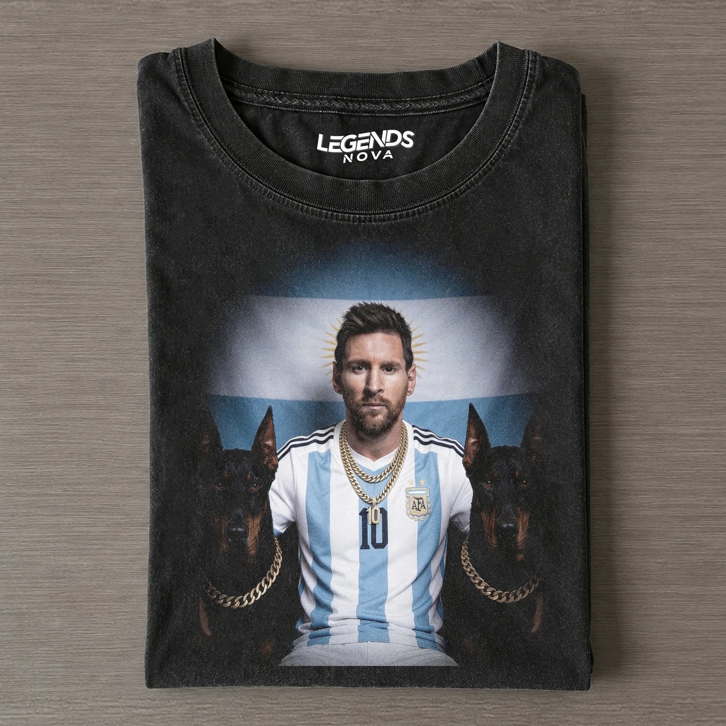 Lionel Mess & Doberman Pinscher TEE