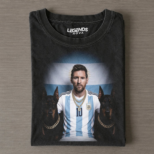 Lionel Mess & Doberman Pinscher TEE