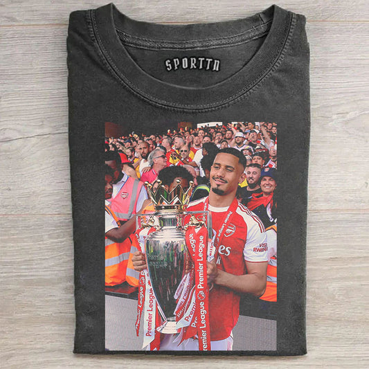 William Saliba Raya Premier League Champion 2026 T-Shirt