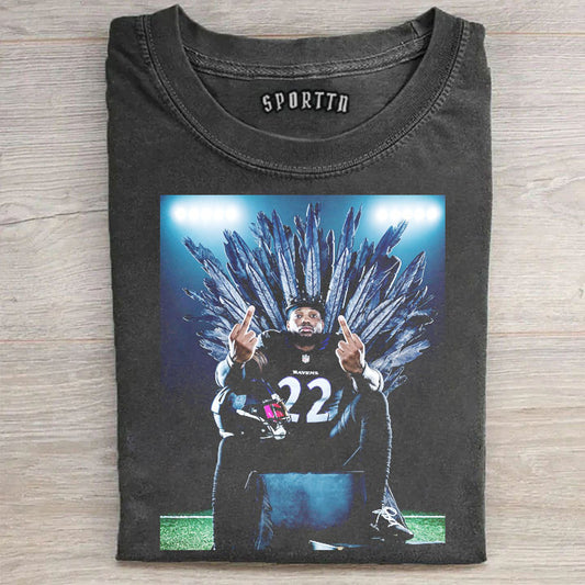 Derrick Henry King Henry Baltimore Ravens #22 T-shirt