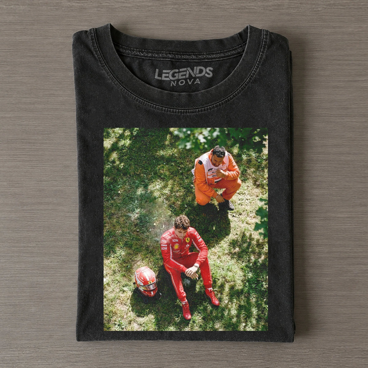 F1 Monza GP Charles Leclerc Crash Iconic Shot Funny T-shirt